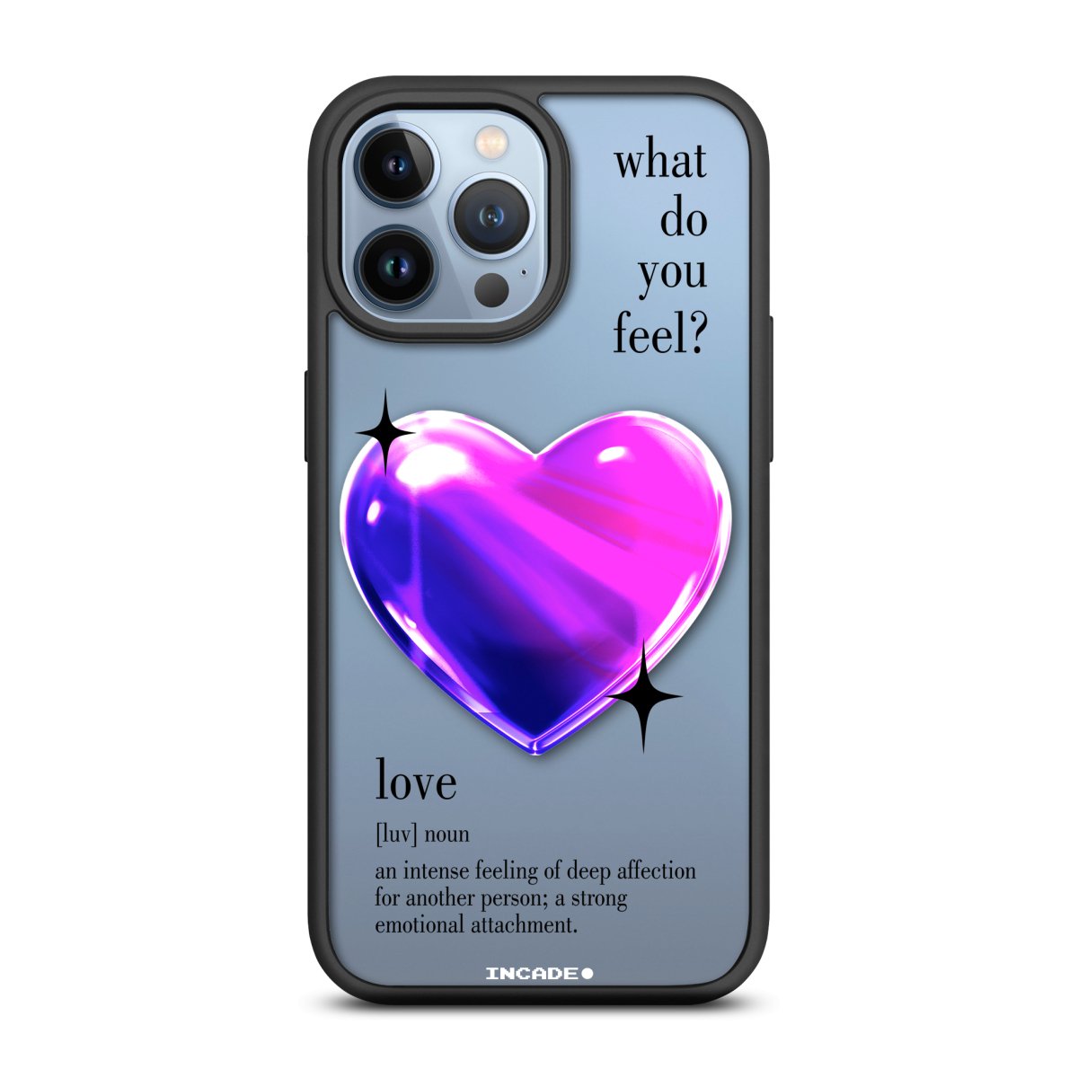 Чохол для iPhone 13 Pro 1 heart violet - INCADE