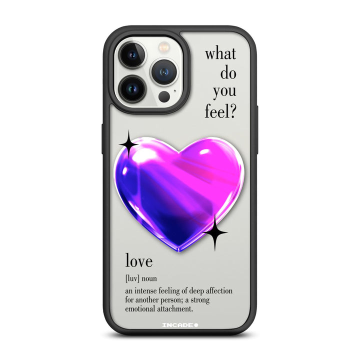 Чохол для iPhone 13 Pro 1 heart violet - INCADE