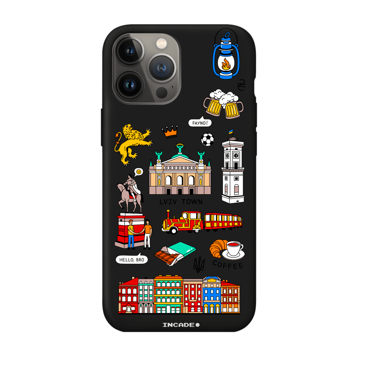 Чохол для iPhone 13 Pro LVIV - INCADE