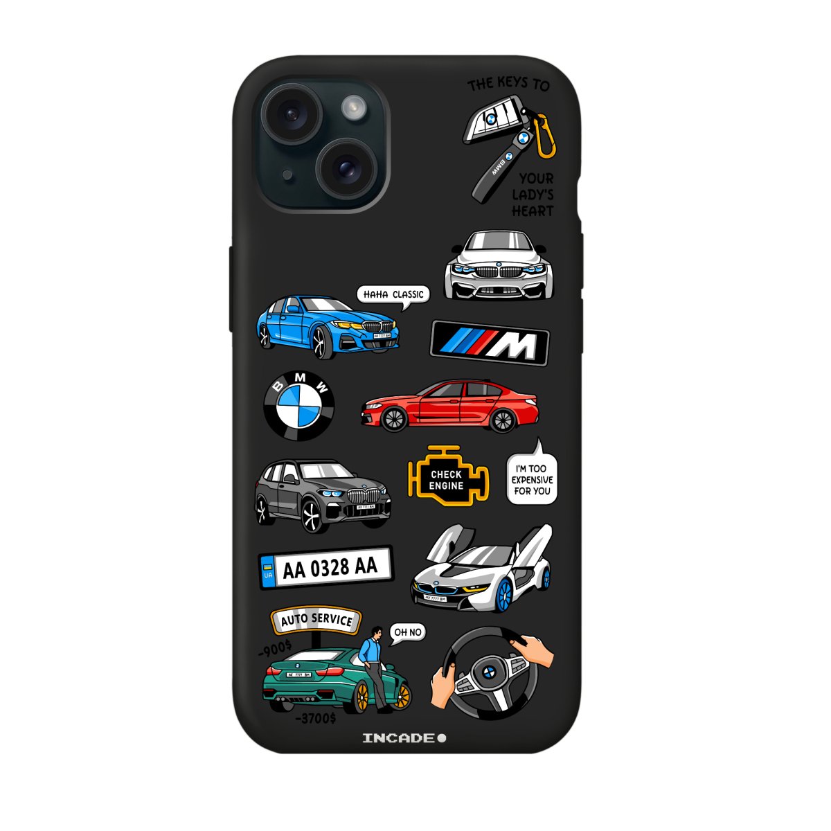 Чохол для iPhone 15 BMW - INCADE