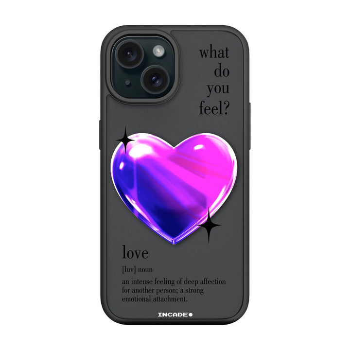 Чохол для iPhone 15 Plus 1 heart purple - INCADE