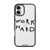 Чохол для iPhone 16 Plus з принтом work hard
