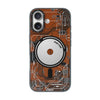 iPhone 17 Чохол YoungKit Futuristic Circuit Board with Magnetic Ring | Orange