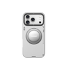 iPhone 17 Pro Чохол Leather Case with Magnetic Ring + Magnetic Stand 360° | White
